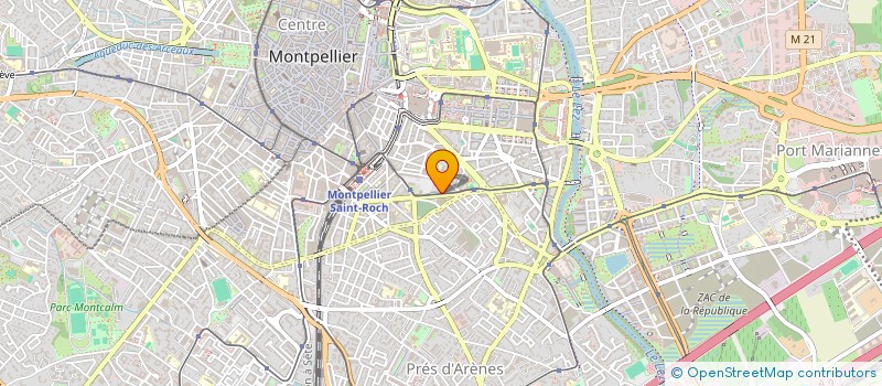 localisation de l'entreprise ARCADY.COM à MONTPELLIER
