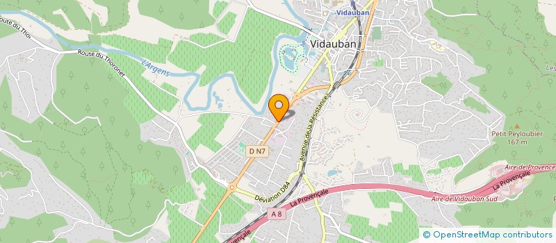 localisation de l'entreprise ARCADY DIFFUSION  VIDAUBAN