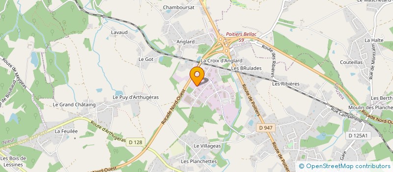 localisation de l'entreprise ARCADYS à COUZEIX