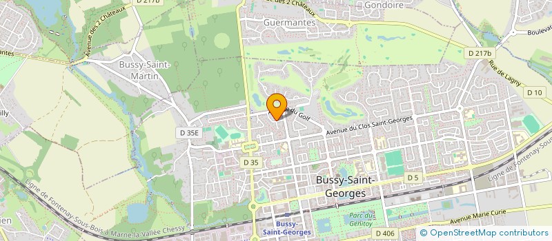 localisation de l'entreprise ARCAE  BUSSY-SAINT-GEORGES