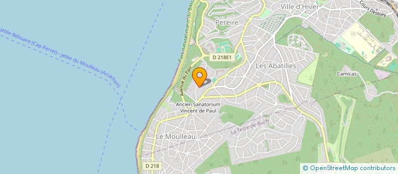 localisation de l'entreprise ARCAFIL  ARCACHON