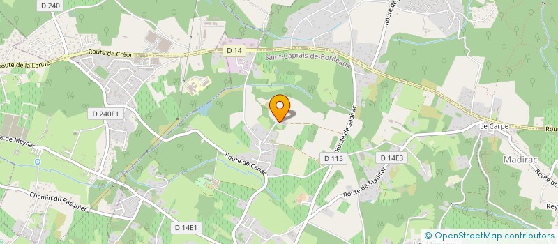 localisation de l'entreprise ARCAFUS  SAINT-CAPRAIS-DE-BORDEAUX