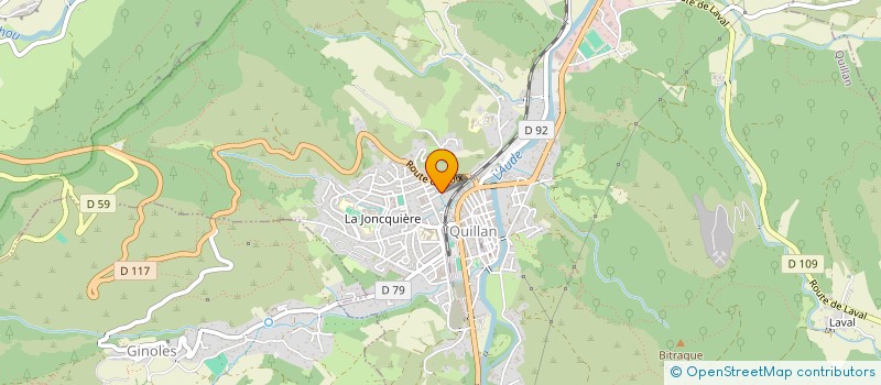 localisation de l'entreprise ARCAGE à QUILLAN