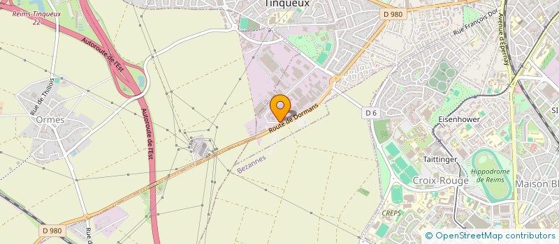 localisation de l'entreprise ARCAI à TINQUEUX