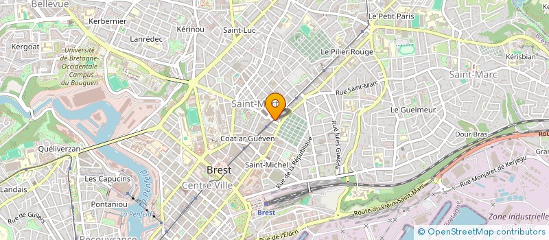 localisation de l'entreprise ARCAL à BREST