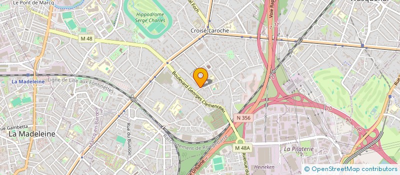 localisation de l'entreprise ARCAL INVEST à MARCQ-EN-BARŒUL
