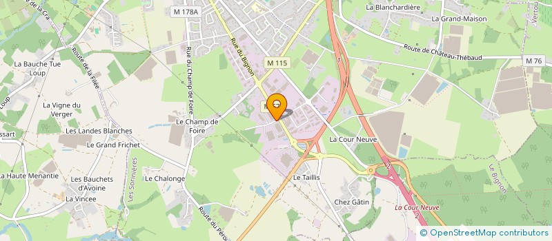 localisation de l'entreprise ARCALIA à LES SORINIERES