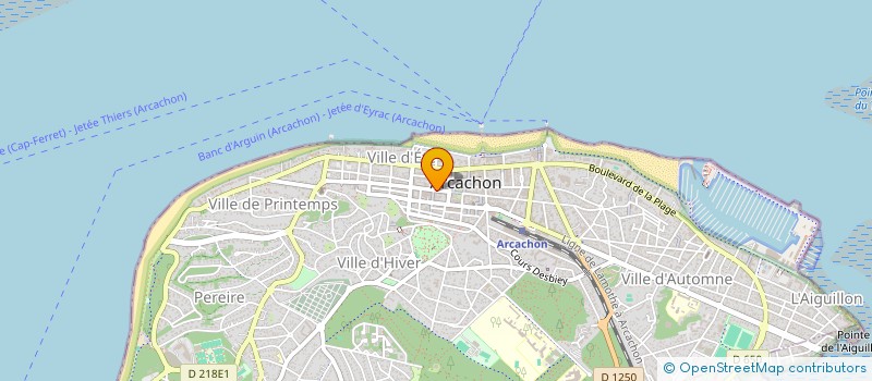 localisation de l'entreprise ARCALYS à ARCACHON