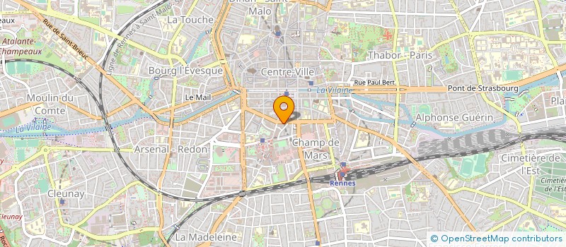 localisation de l'entreprise ARCAM à RENNES