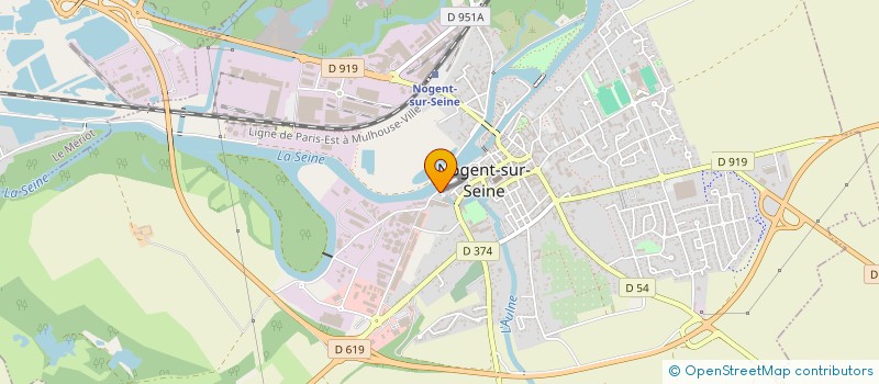 localisation de l'entreprise ARCAM  NOGENT SUR SEINE