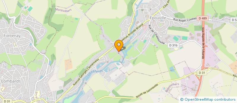 localisation de l'entreprise ARCAM  EPOUVILLE