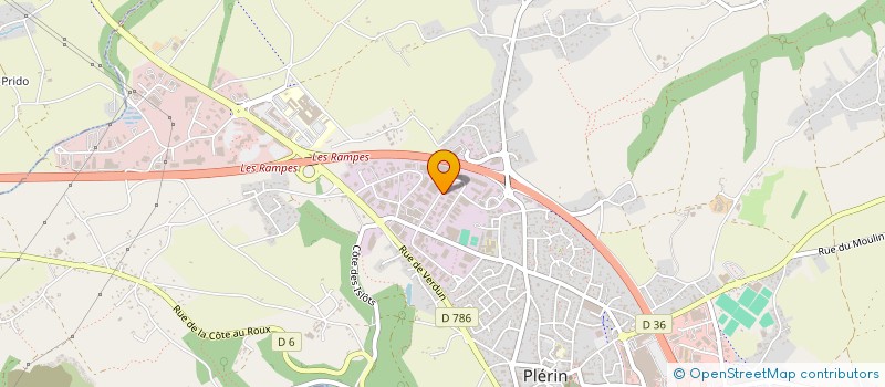 localisation de l'entreprise ARCAM à PLERIN
