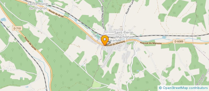 localisation de l'entreprise ARCAM BOIS  SAINT-PIERRE-DE-CHIGNAC