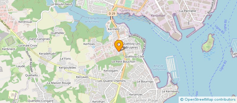 localisation de l'entreprise ARCAM INSPECTION  LARMOR-PLAGE