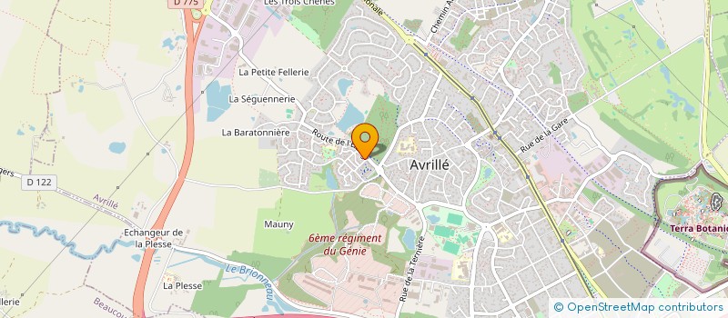 localisation de l'entreprise ARCAN à AVRILLE
