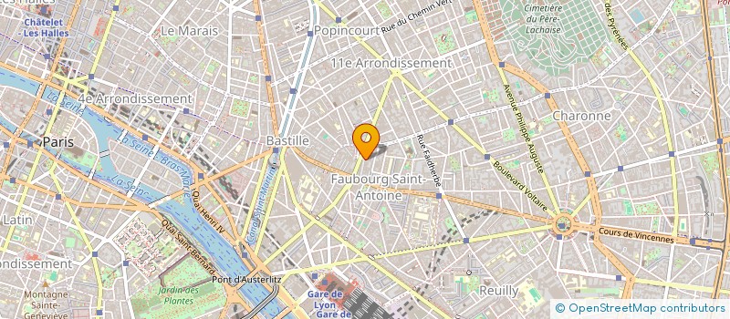 localisation de l'entreprise ARCANA à PARIS