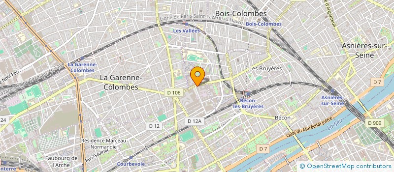 localisation de l'entreprise ARCANA MENASERVICES GALICE  COURBEVOIE