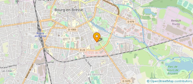 localisation de l'entreprise ARCANA MUSIC à BOURG-EN-BRESSE