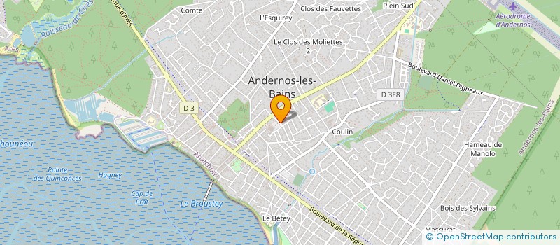 localisation de l'entreprise ARCANDE à ANDERNOS-LES-BAINS
