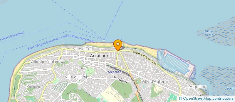 localisation de l'entreprise ARCANDER  ARCACHON