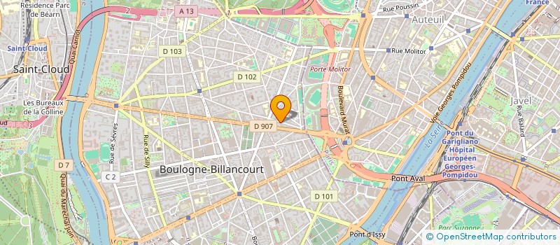 localisation de l'entreprise ARCANE 17 à BOULOGNE-BILLANCOURT