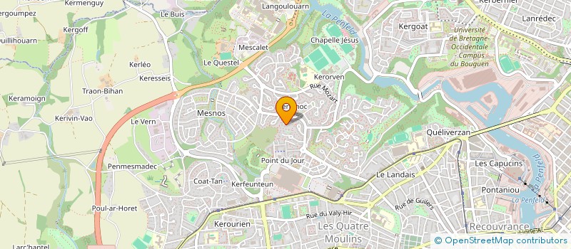 localisation de l'entreprise ARCANE à BREST