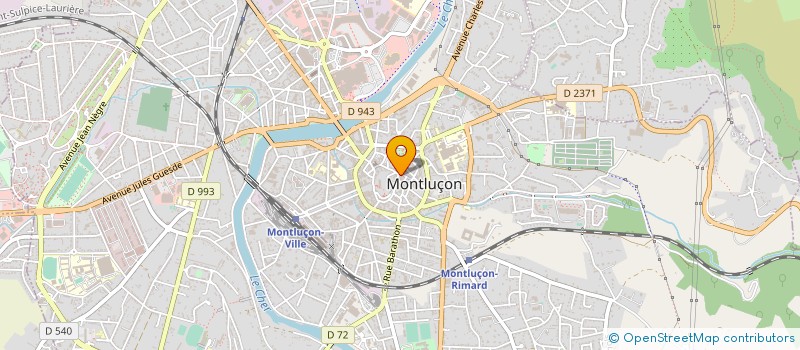 localisation de l'entreprise ARCANE à MONTLUCON