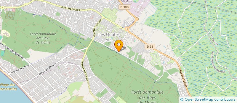 localisation de l'entreprise ARCANE  SAINT-JEAN-DE-MONTS