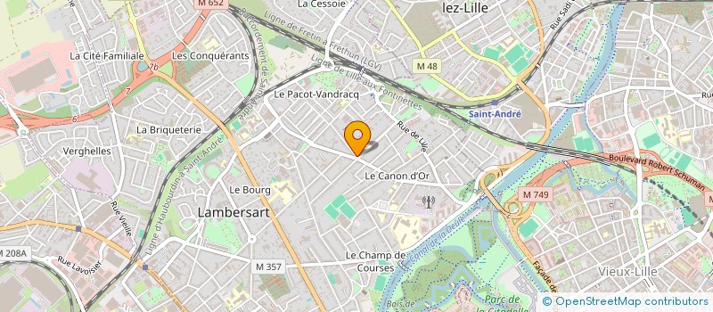 localisation de l'entreprise ARCANE à LAMBERSART