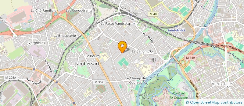 localisation de l'entreprise ARCANE à LAMBERSART