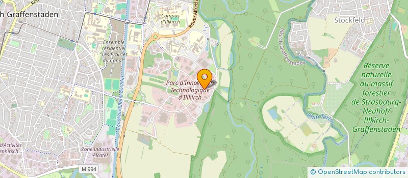 localisation de l'entreprise ARCANE  ILLKIRCH-GRAFFENSTADEN