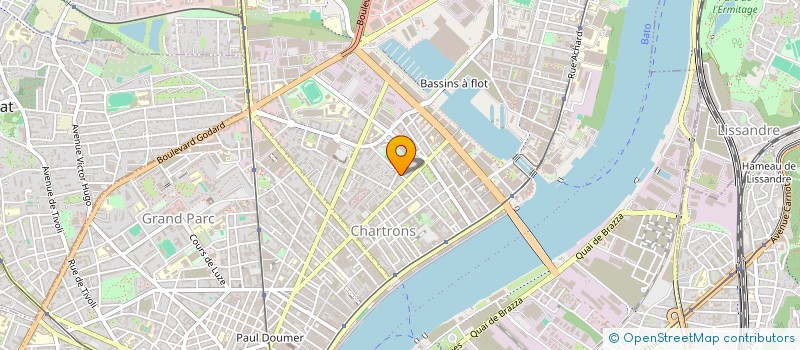 localisation de l'entreprise ARCANE à BORDEAUX