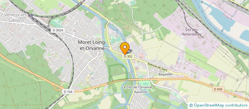 localisation de l'entreprise ARCANE ACCESS à MORET-LOING-ET-ORVANNE