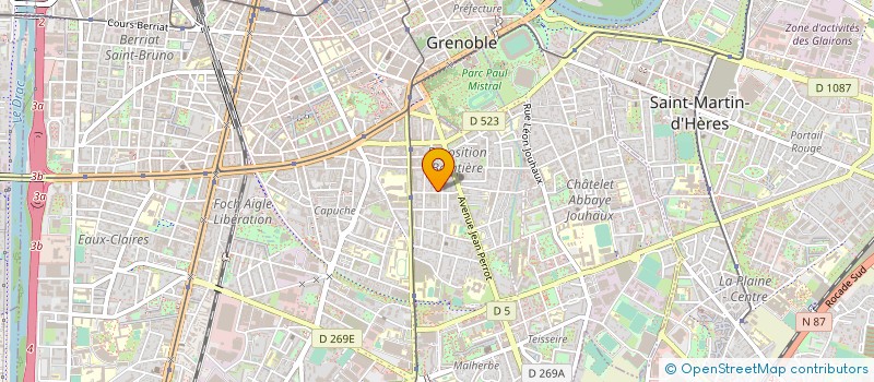 localisation de l'entreprise ARCANE ARCHITECTES à GRENOBLE