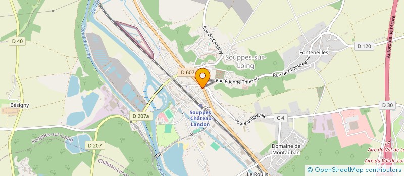 localisation de l'entreprise ARCANE ASSURANCES  SOUPPES-SUR-LOING