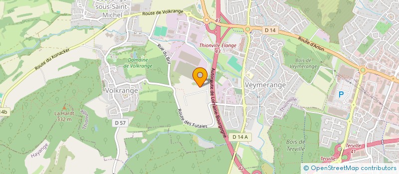 localisation de l'entreprise ARCANE ENTREPRISE à THIONVILLE