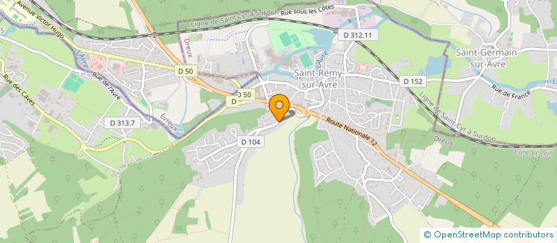 localisation de l'entreprise ARCANE I à SAINT-REMY-SUR-AVRE