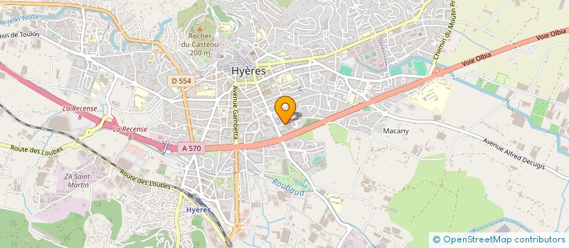 localisation de l'entreprise ARCANE MAJEUR à HYERES