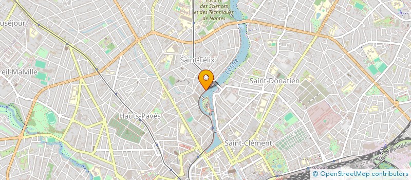 localisation de l'entreprise ARCANE R & D à NANTES