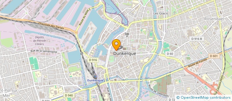 localisation de l'entreprise ARCANES BEAUTE à DUNKERQUE