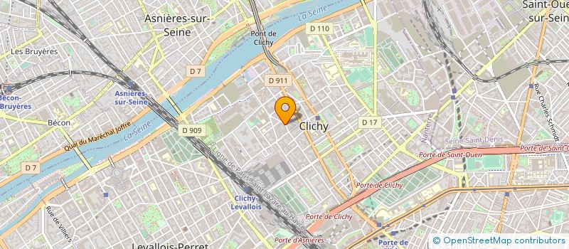 localisation de l'entreprise ARCANES DIFFUSIONS à CLICHY