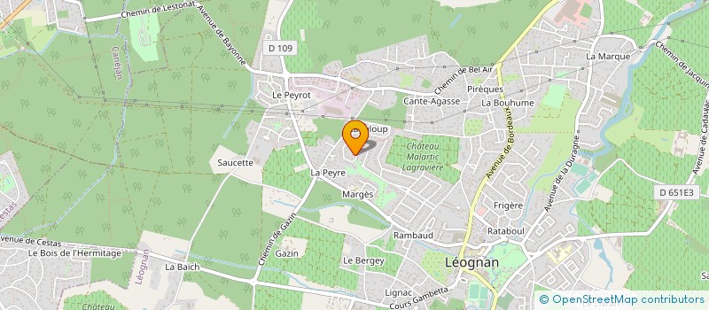 localisation de l'entreprise ARCANES INTERNATIONAL  LEOGNAN