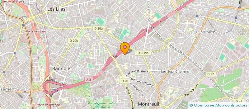 localisation de l'entreprise ARCANGELECTRICITE à MONTREUIL