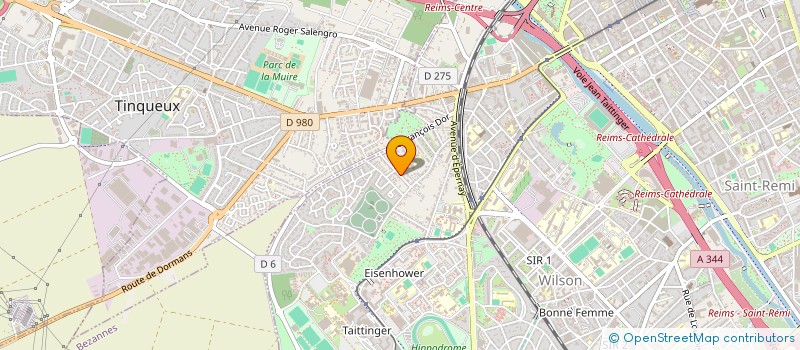 localisation de l'entreprise ARCANGRAFIK  REIMS