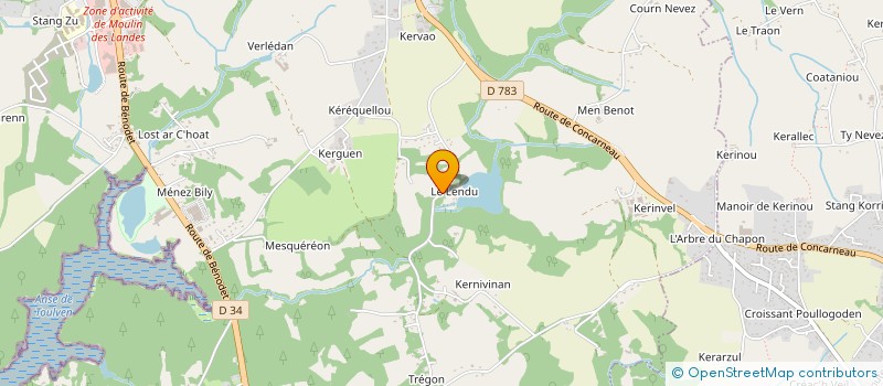 localisation de l'entreprise ARCANIA GESTION à QUIMPER