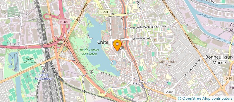 localisation de l'entreprise ARCANNE à CRETEIL