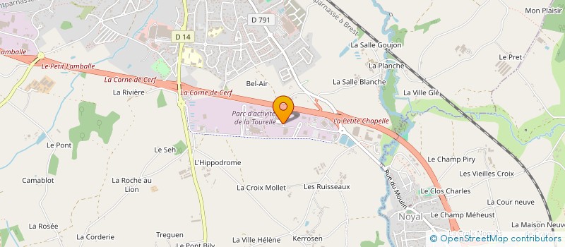 localisation de l'entreprise ARCANNE EXPLOITATION à LAMBALLE-ARMOR