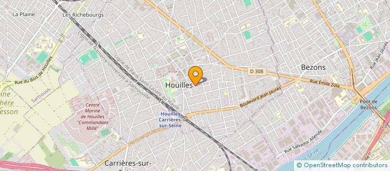 localisation de l'entreprise ARCANO  HOUILLES