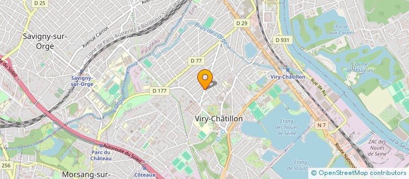 localisation de l'entreprise ARCANOD à VIRY CHATILLON