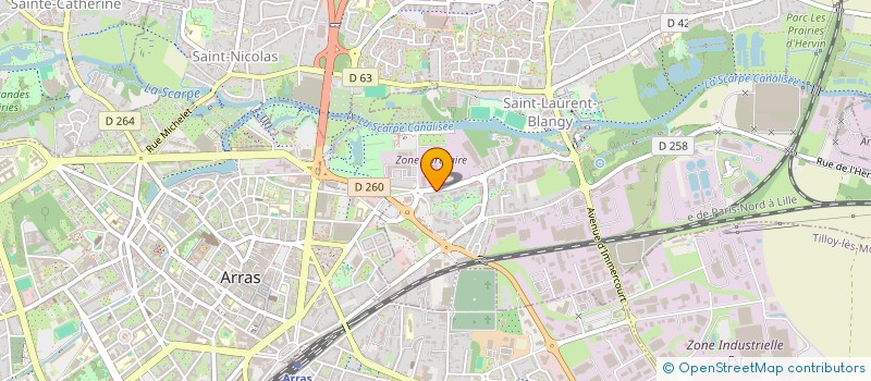 localisation de l'entreprise ARCANOIDE  SAINT-LAURENT-BLANGY